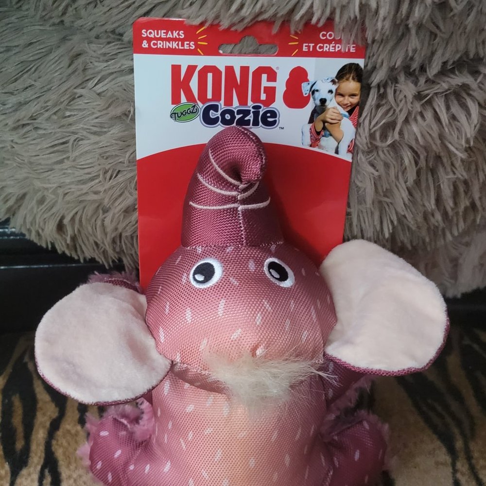 Kong Dog Toy Cozie Elephant Tugg med/large .. New! - Picture 3 of 4